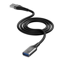 XO extension cable NB220 USB 3.0 black 2m цена и информация | Кабели для телефонов | 220.lv