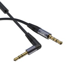 XO cable audio NB-R205 jack 3,5mm - jack 3,5mm 1,0 m black cena un informācija | Savienotājkabeļi | 220.lv