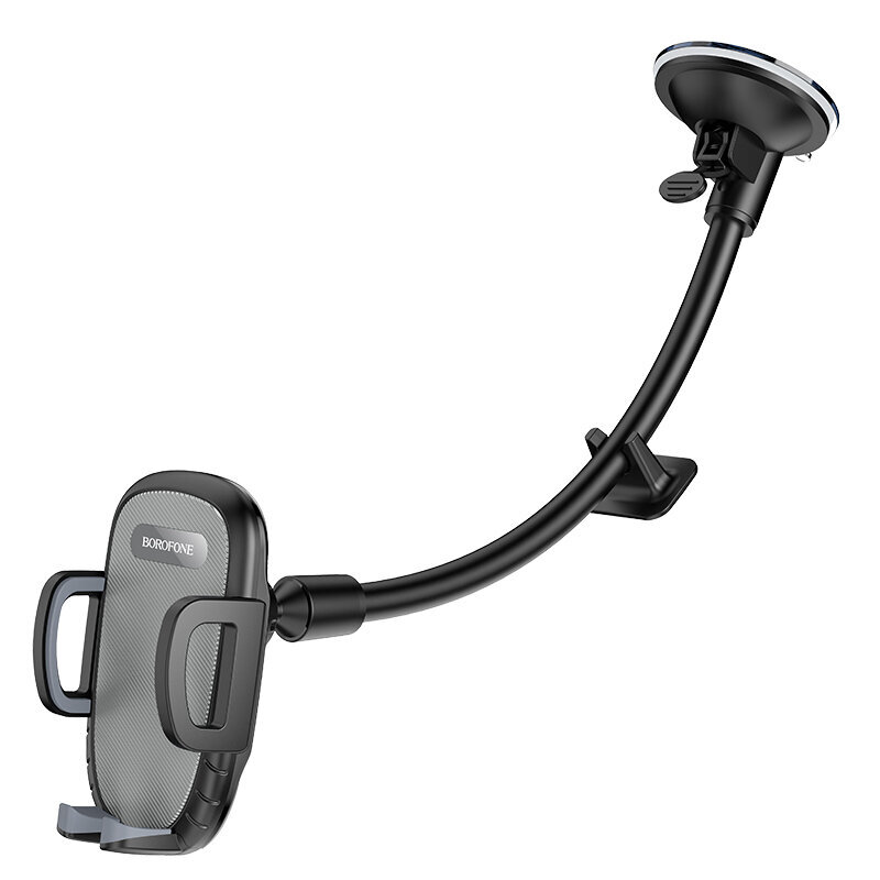Telefona turētājs Borofone BH54 Windy ar vējstikla stiprinājumu, melns цена и информация | Auto turētāji | 220.lv