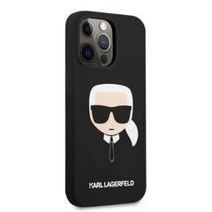 Karl Lagerfeld MagSafe Compatible Case Liquid Silicone Karl Head for iPhone 13 Pro Max Black cena un informācija | Telefonu vāciņi, maciņi | 220.lv