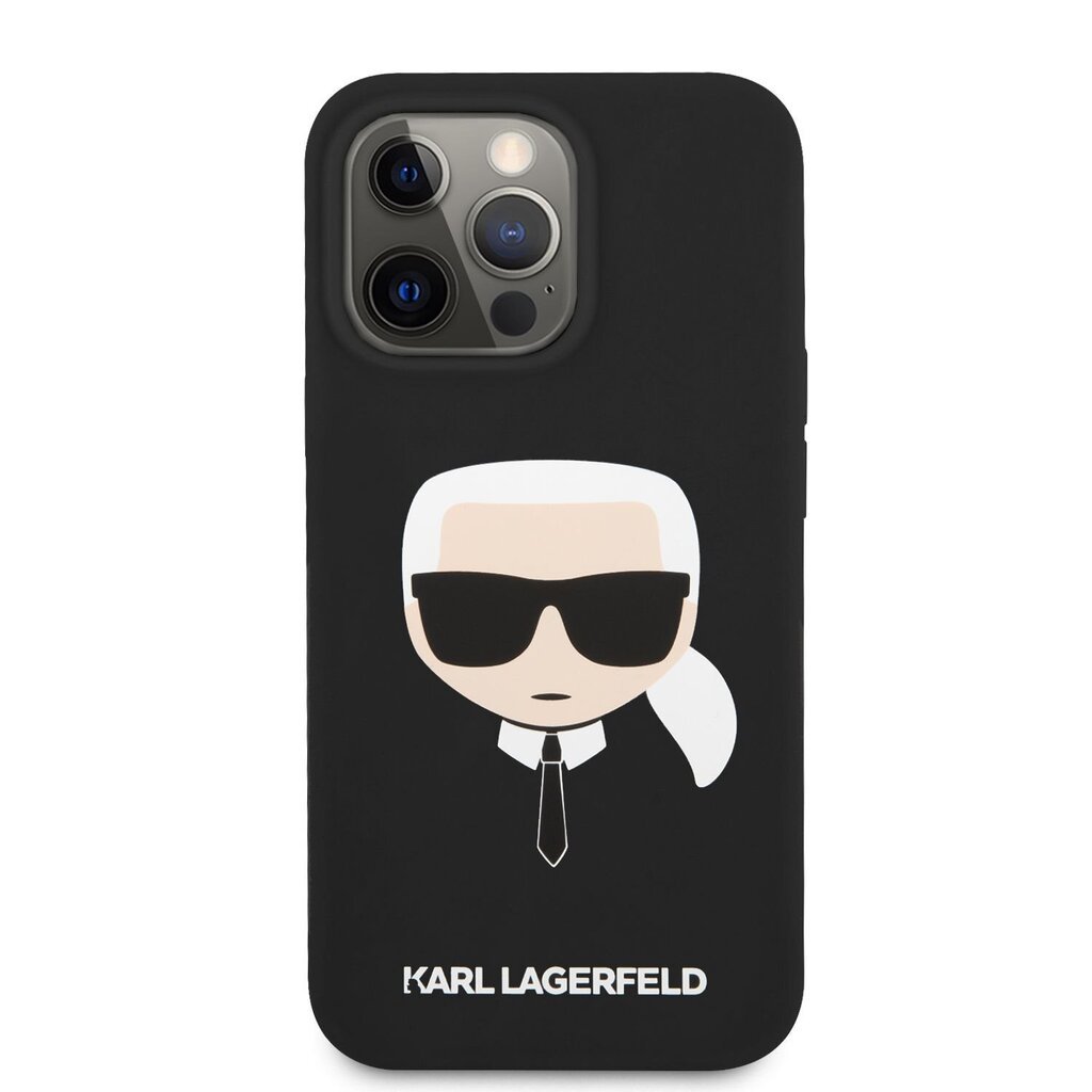 Karl Lagerfeld MagSafe Compatible Case Liquid Silicone Karl Head for iPhone 13 Pro Max Black цена и информация | Telefonu vāciņi, maciņi | 220.lv