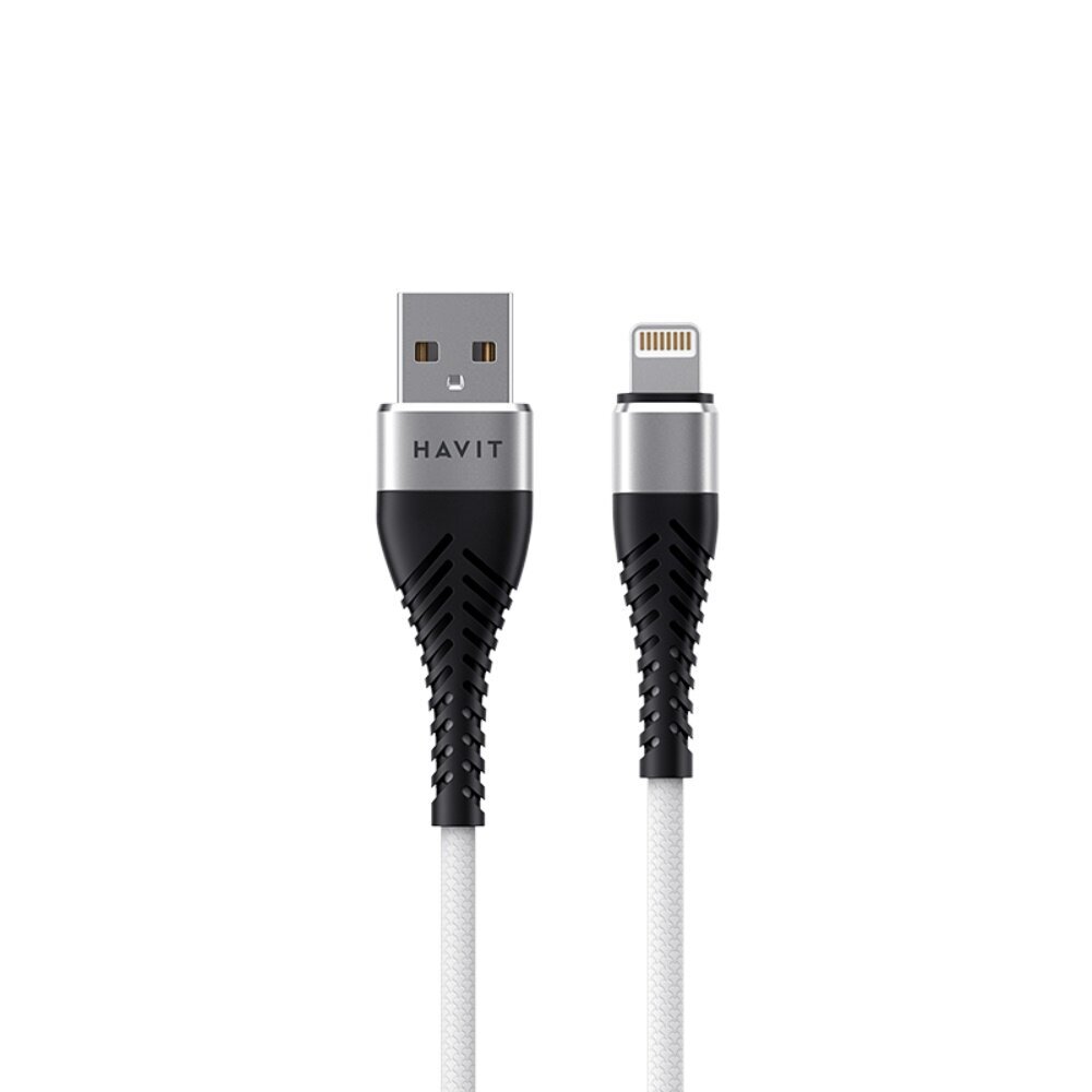 HAVIT cable CB705 USB - LIGHTNING 1,0m 2,1A grey цена и информация | Savienotājkabeļi | 220.lv