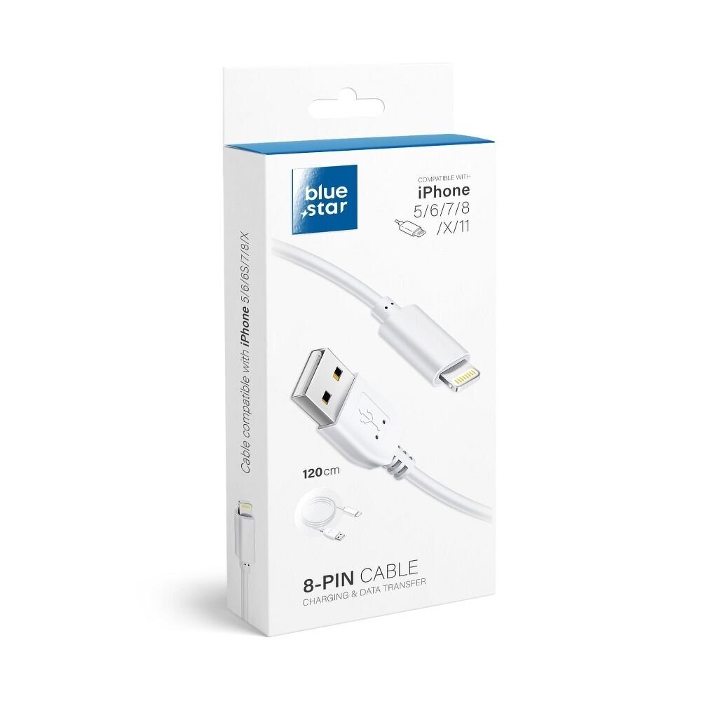 USB - Lightning / Apple Data Cable / Blue Star Lite vads - iPhone. Uzlāde un datu pārsūtīšana cena un informācija | Savienotājkabeļi | 220.lv