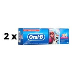 Zobu pasta bērniem ORAL-B Frozen&Cars (3+ gadi), 75ml x 2 gab. iepakojums цена и информация | Зубные щетки, пасты | 220.lv