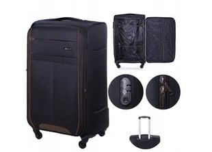 Большой чемодан Solier STL1311 L, черный цена и информация | Чемоданы, дорожные сумки | 220.lv