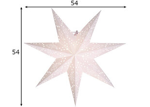 Star Romantic lampa 54cm, balta cena un informācija | Ziemassvētku dekorācijas | 220.lv