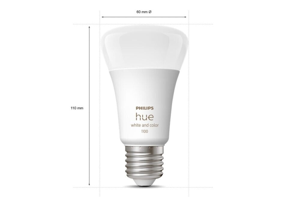 PHILIPS HUE COLOR 3 X E27 spuldze + tiltiņš + 2 X DIMMER slēdžu starta komplekts cena un informācija | Spuldzes | 220.lv