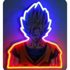 Dragon Ball Z neona lampa Vegeta cena un informācija | Sienas lampas | 220.lv