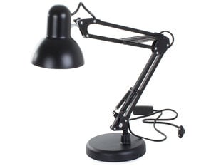 Regulējama galda lampa, melna цена и информация | Настольные светильники | 220.lv