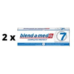 Zobu pasta BLEND A MED Complete 7 WHITE, 75 ml x 2 gab. iepakojums cena un informācija | Blend A Med Smaržas, kosmētika | 220.lv