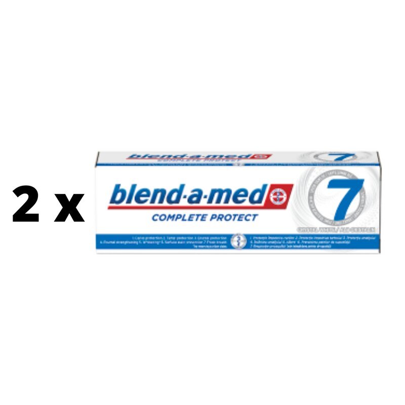 Zobu pasta BLEND A MED Complete 7 WHITE, 75 ml x 2 gab. iepakojums цена и информация | Zobu pastas, birstes | 220.lv