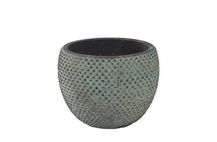 Keramikas puķu pods FAY 16 x 12(A) cm, apaļš, zils cena un informācija | Puķu podi | 220.lv