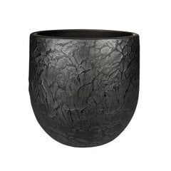 Keramikas puķu pods EVI 15 x 13(A) cm, apaļš, melns cena un informācija | Puķu podi | 220.lv