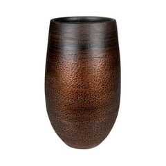 Keramikas puķu pods MYA 18 x 30(A) cm, apaļš, brūns cena un informācija | Puķu podi | 220.lv