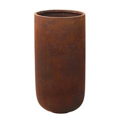 Keramikas puķu pods STATIC 28 x 55(A) cm, apaļš, brūns cena un informācija | Puķu podi | 220.lv