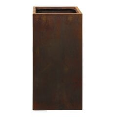 Керамический горшок Static 37 x 75(В) см, квадратный, коричневый цена и информация | Вазоны | 220.lv