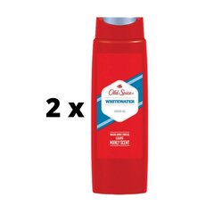 Dušas želeja OLD SPICE White Water, 250 ml x 2 gab. iepakojums цена и информация | Масла, гели для душа | 220.lv