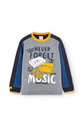 Детская рубашка BOBOLI 505178*8125, серая/синяя, 8445470064459 цена и информация | Рубашки для мальчиков | 220.lv