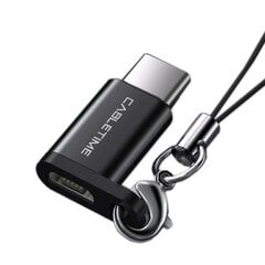 OTG adapteris USB 2.0 Type-C (M) - micro USB (F) цена и информация | Адаптеры и USB разветвители | 220.lv