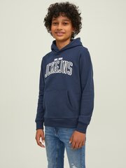 Jack & Jones bērnu sporta krekls , tumši zils cena un informācija | Zēnu jakas, džemperi, žaketes, vestes | 220.lv