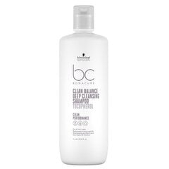 Šampūns Schwarzkopf Professional BC Clean Balance dziļi attīrošs šampūns, 1000 ml cena un informācija | Šampūni | 220.lv