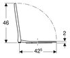 Pie sienas piestiprināms tualetes pods Geberit Smyle ar lēni aizveramu vāku 500.683.00.2 cena un informācija | Tualetes podi | 220.lv