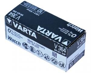 Varta 364 23мАч 1,55В AG1 SR621SW 10 шт. цена и информация | Батарейки | 220.lv