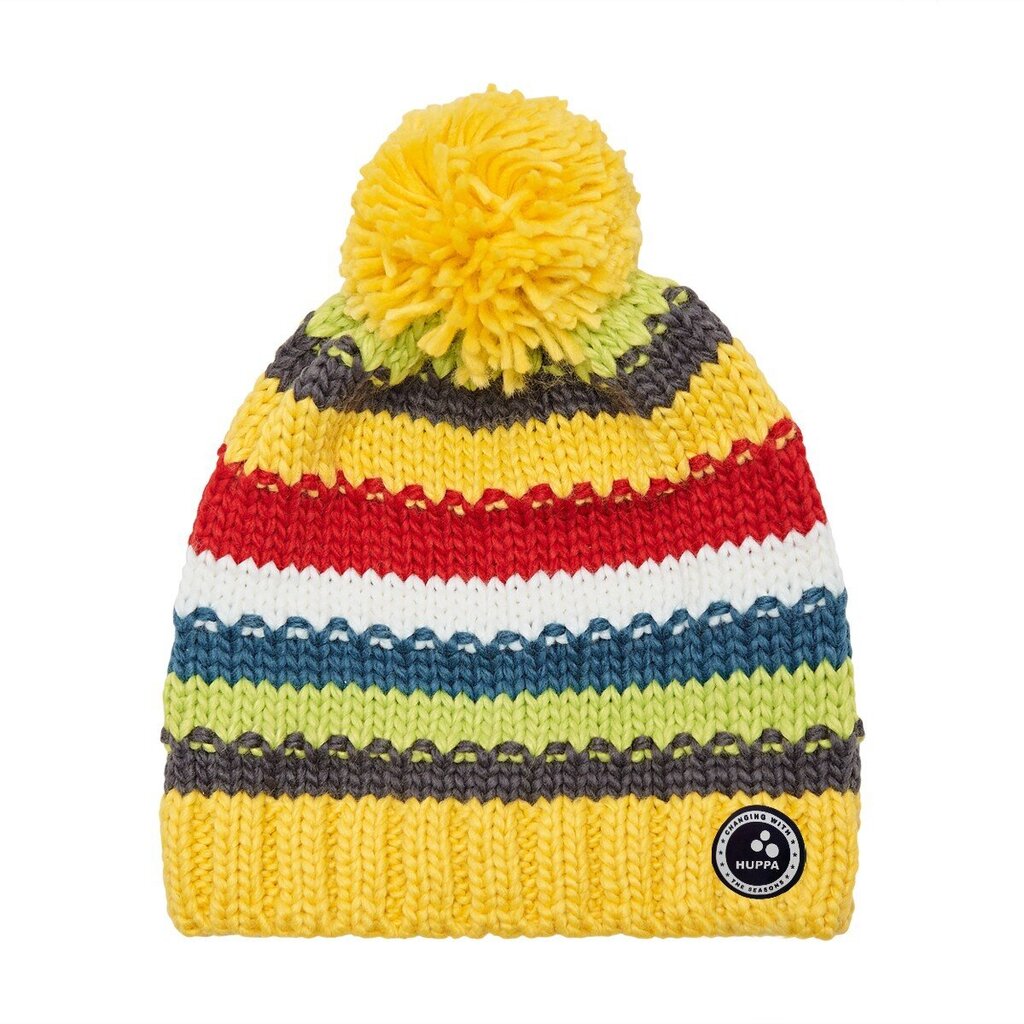 Huppa bērnu pušķu cepure Pat , dzeltena cena un informācija | Cepures, cimdi, šalles zēniem | 220.lv