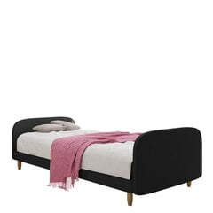 Кровать Moriba 3 90x200 см, черная цена и информация | Кровати | 220.lv