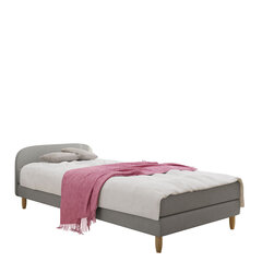 Кровать Moriba 2 90x200см, серая цена и информация | Кровати | 220.lv