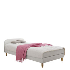 Кровать Moriba 2 90x200 см, светло-серая цена и информация | Кровати | 220.lv