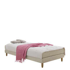 Кровать Moriba 120x200 см, бежевая цена и информация | Кровати | 220.lv