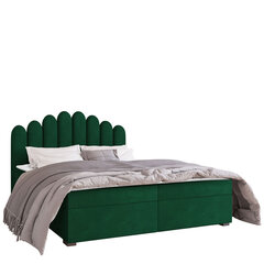 Кровать Beretini 140x200см, зеленая цена и информация | Кровати | 220.lv