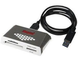 MEMORY READER FLASH USB3.0/FCR-HS4 KINGSTON цена и информация | Адаптеры и USB разветвители | 220.lv