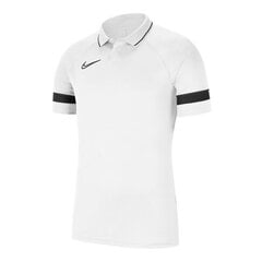 Bērnu T-krekls Nike Dri-FIT Academy 21 Polo SS balts CW6106 100 cena un informācija | Futbola formas un citas preces | 220.lv