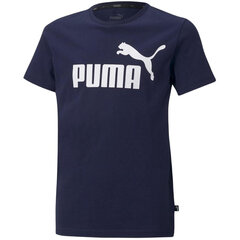 Детская футболка Puma ESS Логотип Tee темно-синий 586960 06 цена и информация | Рубашки для мальчиков | 220.lv