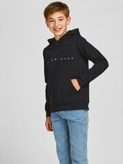 Jack & Jones bērnu sporta džemperis melns cena un informācija | Zēnu jakas, džemperi, žaketes, vestes | 220.lv