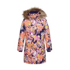 Huppa parka bērniem 300g Mona , oranžs/tumši lillā цена и информация | Куртки, пальто для девочек | 220.lv