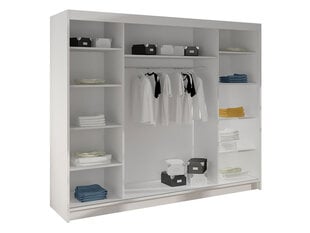 Шкаф Geneva VI, белый/черный цвет цена и информация | Шкафы | 220.lv