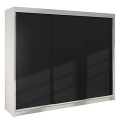 Шкаф Geneva II, белый/черный цвет цена и информация | Шкафы | 220.lv