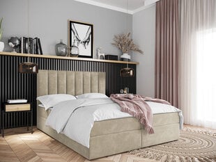 Кровать Beretini 160x200см, бежевая цена и информация | Кровати | 220.lv