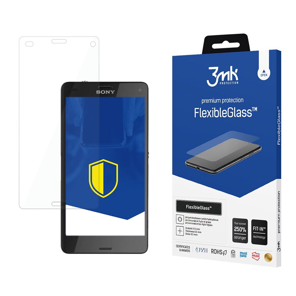 Sony Xperia Z3 Compact D5803 - 3mk FlexibleGlass cena un informācija | Ekrāna aizsargstikli | 220.lv