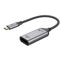 Adapteris USB-C (M) - DisplayPort (F), 4K/60Hz, ar apzeltītiem savienotājiem цена и информация | Адаптеры и USB разветвители | 220.lv