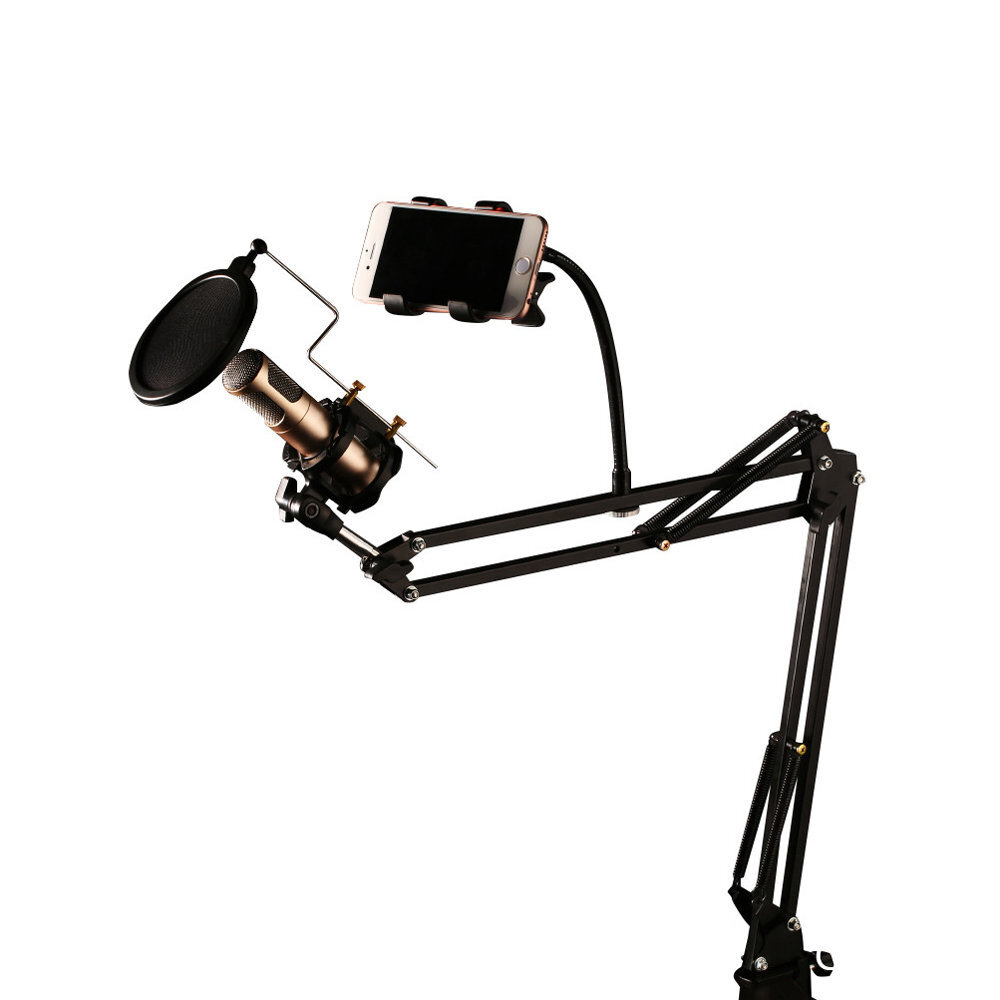 Remax CK-100 mikrofona statīvs ar pop filtru cena un informācija | Auto turētāji | 220.lv