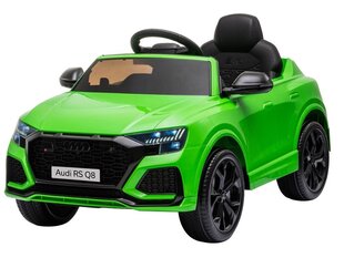 Audi RS Q8 vienvietīgs elektroauto, zaļš cena un informācija | Bērnu elektroauto | 220.lv