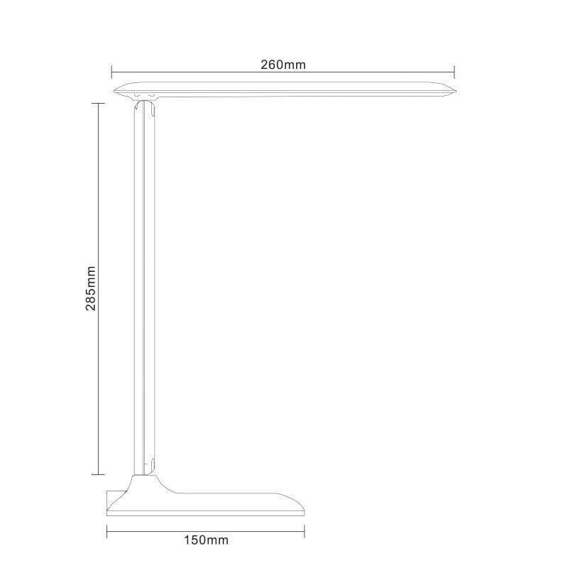 LED galda lampa G.LUX GD-1408 melnā krāsā cena un informācija | Galda lampas | 220.lv