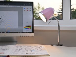 Настольная лампа G.LUX GD-2819-C розовая цена и информация | Настольные светильники | 220.lv