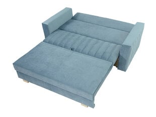 Dīvāns-gulta Clivia Glam 3, gaiši pelēks cena un informācija | Dīvāni | 220.lv