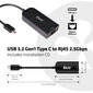 Adapteris Club 3D USB 3.2 Gen1TypeCauf RJ45 2.5Gbps цена и информация | Adapteri un USB centrmezgli | 220.lv