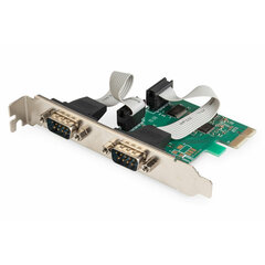 Digitus PCI Express 2xserial DB9 COM RS232 cena un informācija | Adapteri un USB centrmezgli | 220.lv